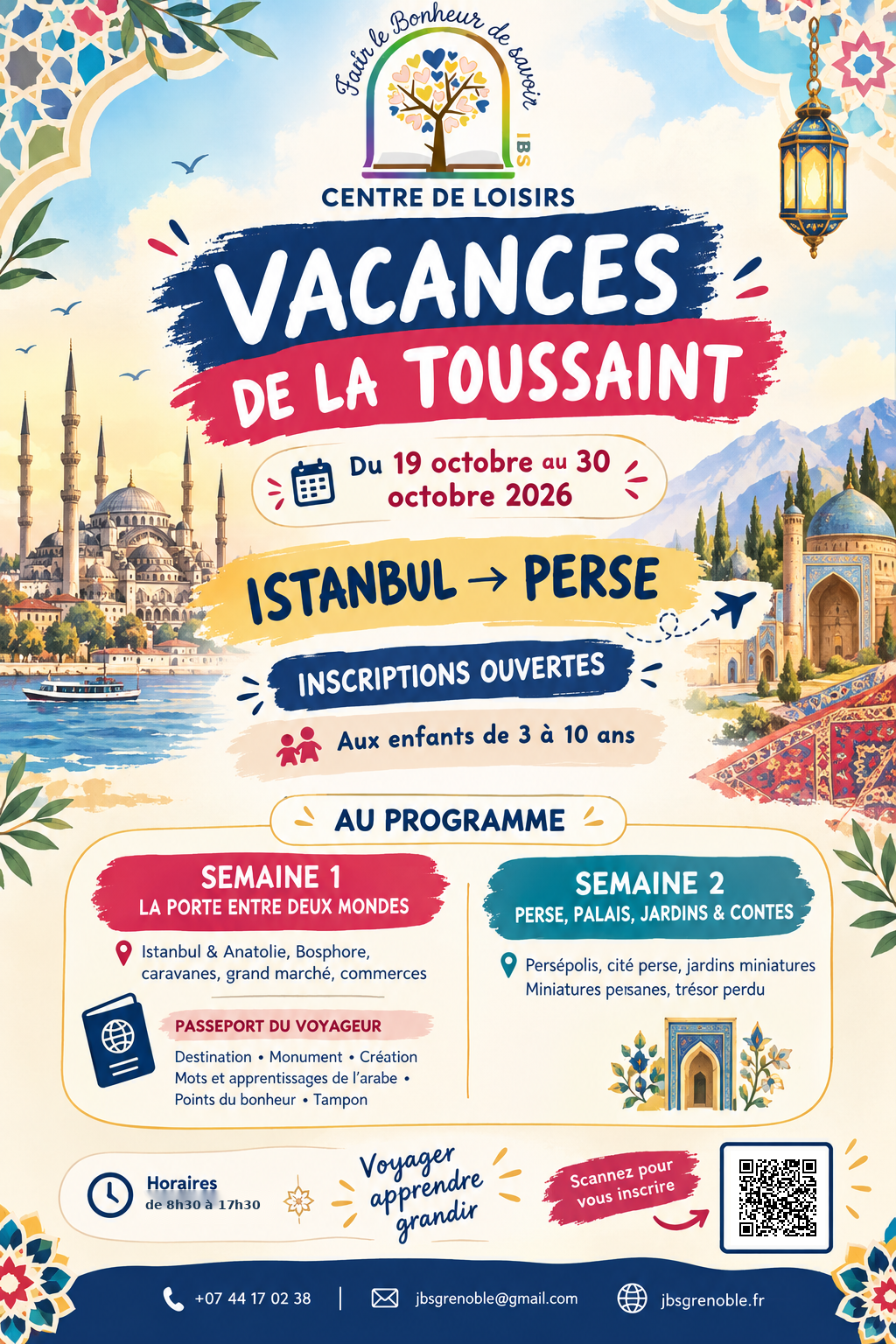Flyer Vacances de la Toussaint 2026-2027
